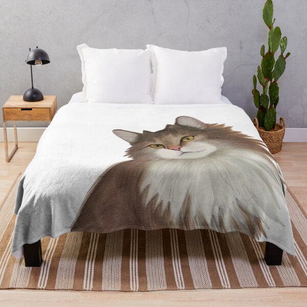 Item preview, Maine coon, cat, grace, animal, watercolor designed and sold by Tetiana Pohurska.