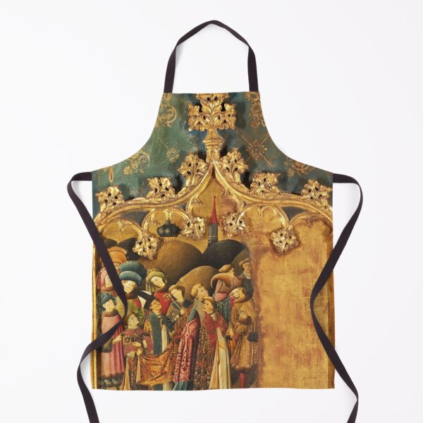 Item preview, Altarpiece of Saint Michael Medieval Art Painting christian (right side panels) designed and sold by Vintage Designs +.