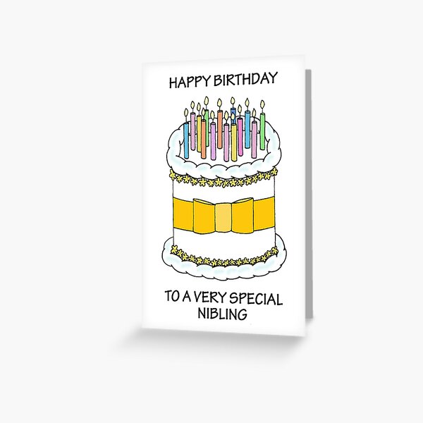 Item preview, Happy Birthday to Nibling designed and sold by KateTaylor.
