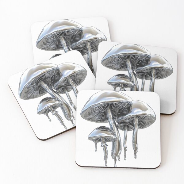 Item preview, silver metal mushrooms designed and sold by DragonflyLP.