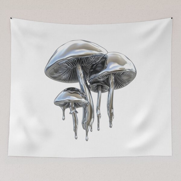 Item preview, silver metal mushrooms designed and sold by DragonflyLP.