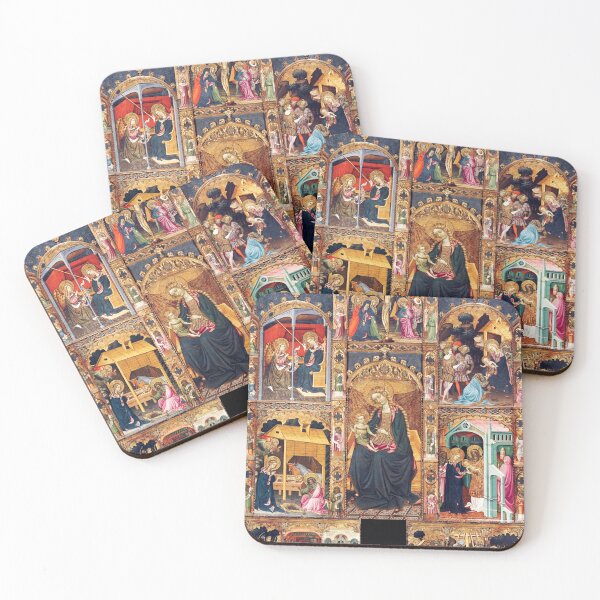 Item preview, Altarpiece of the Virgin Medieval Christian artwork designed and sold by Vintage Designs +.