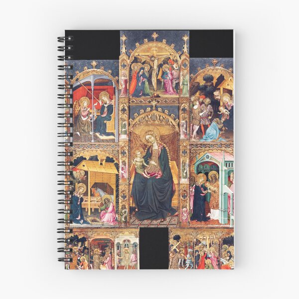 Item preview, Altarpiece of the Virgin Medieval Christian artwork designed and sold by Vintage Designs +.