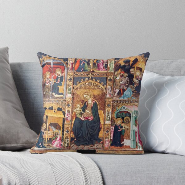 Item preview, Altarpiece of the Virgin Medieval Christian artwork designed and sold by Vintage Designs +.