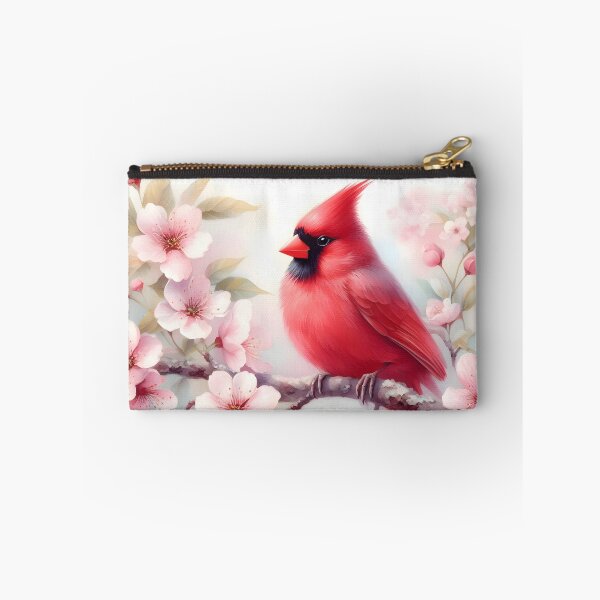 Item preview, Vibrant Cardinal Bird with Cherry Blossoms designed and sold by PandaTShirtShop.