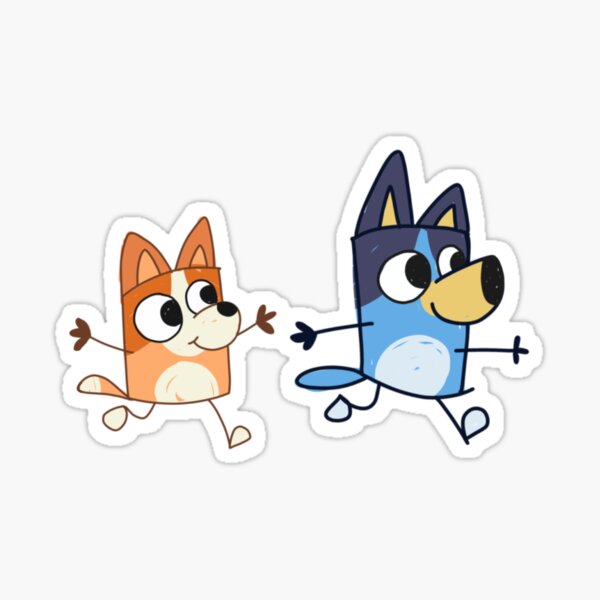 Vista previa del artículo con la obra «Garabato de Bluey y Bingo», diseñado y vendido por cuqid4.