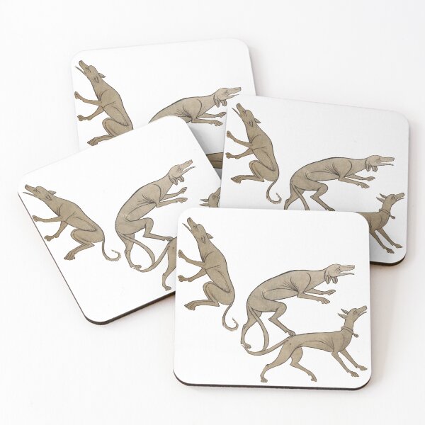 Item preview, Medieval hunting dogs illustration designed and sold by IllmadeErrant.