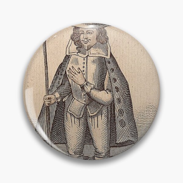 Item preview, vintage witch trials Matthew Hopkins Witch Finder General etching art designed and sold by Vintage Designs +.