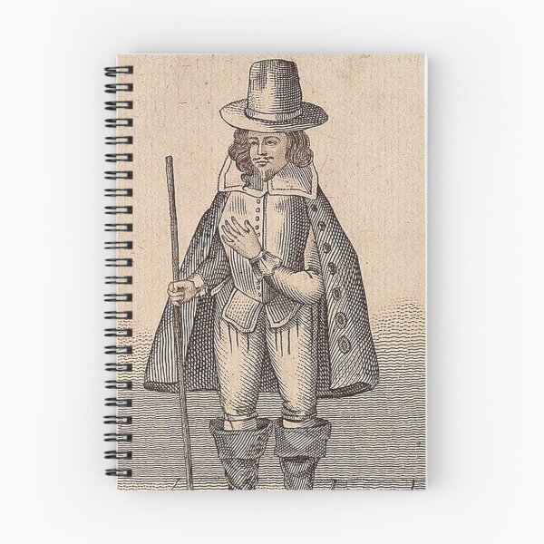 Item preview, vintage witch trials Matthew Hopkins Witch Finder General etching art designed and sold by Vintage Designs +.