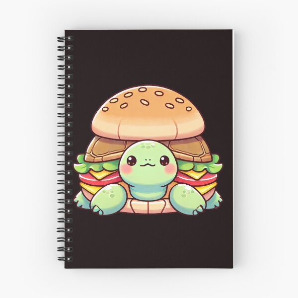 Item preview, Cute Turtle Burger – Adorable Illustration of a Relaxed Turtle with a Hamburger Shell designed and sold by GrafiShop.