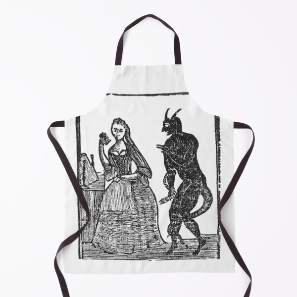 Item preview, Vintage Witch Trials etching a witch is tempted by the devil designed and sold by Vintage Designs +.