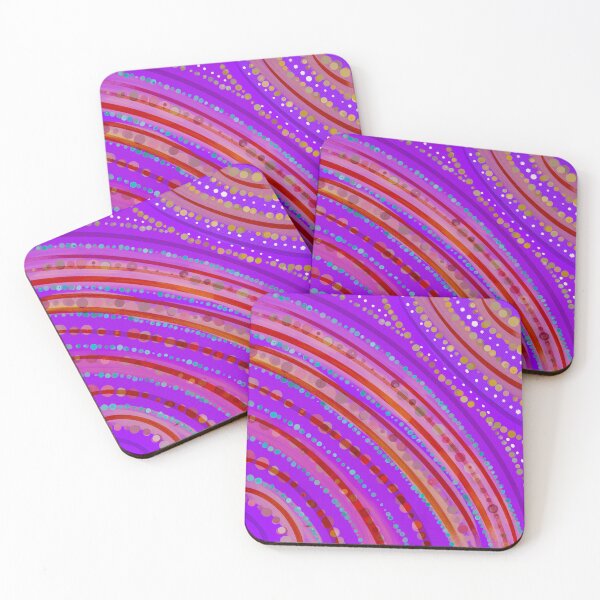 Item preview, Sunlit Seashell: Purple Pink Shell Painting with Dotted Accents designed and sold by elliebart.