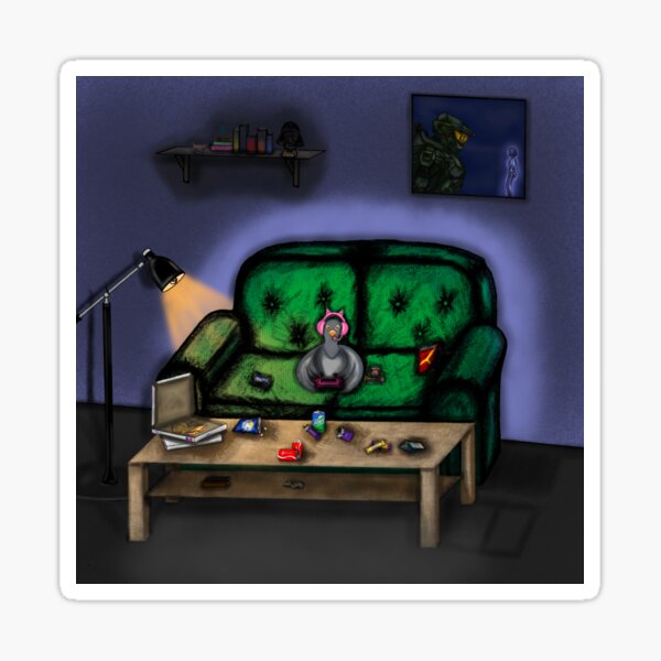Item preview, Gamer pigeon/pigeon games designed and sold by Tipsy-Easel.