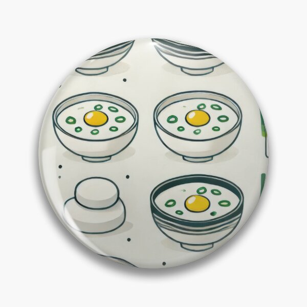 Item preview, Minimalist Tteokguk Pattern designed and sold by BobArtGallery.
