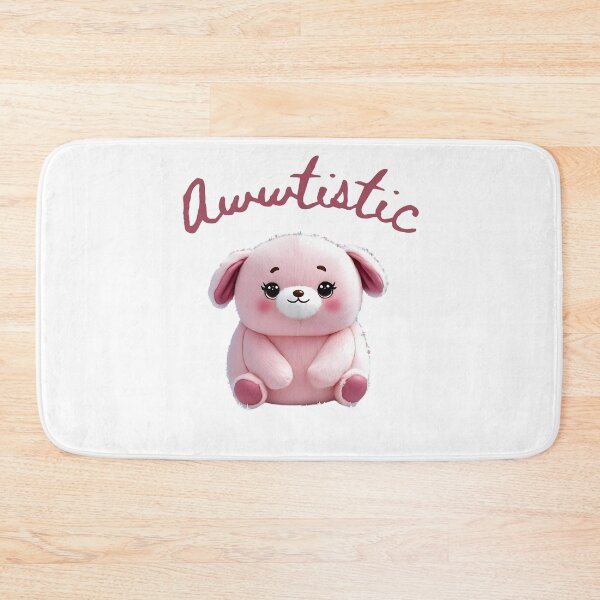 Item preview, Awwtistic - Cute Plush Bunny-Bear - Neurodivergent Pride designed and sold by Dopamine Daydream.