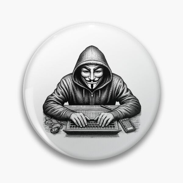Item preview, Hooded Hacker Secretive Cybercriminal designed and sold by NTGUILTY.