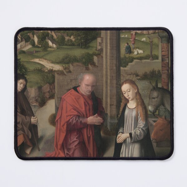 Item preview, The Nativity, c. 1485–90. Gerard David (Netherlandish, 145060–1523). Oil on wood panel designed and sold by Vintage Designs +.