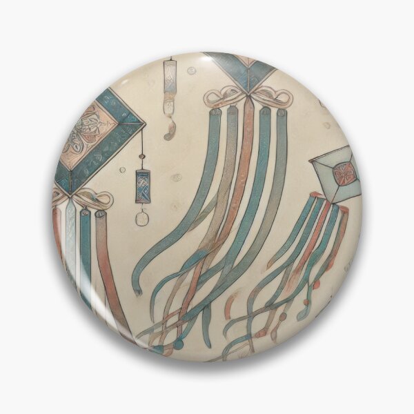 Item preview, Vintage Korean Kite Pattern designed and sold by BobArtGallery.