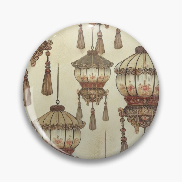 Item preview, Vintage Korean Lantern Pattern designed and sold by BobArtGallery.