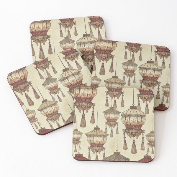 Item preview, Vintage Korean Lantern Pattern designed and sold by BobArtGallery.