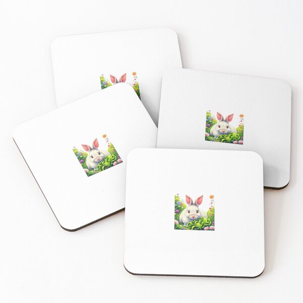 Item preview, Rabbit biting lettuce designed and sold by Kenji11.
