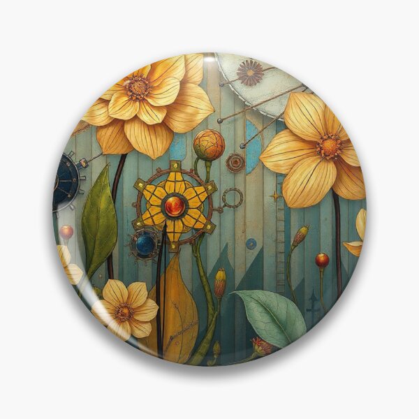 Item preview,  A Beautiful Flower Garden painting inspired by Gustav Klimt designed and sold by Vintage Designs +.