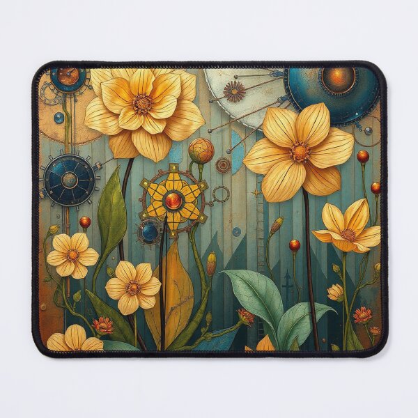 Item preview, A Beautiful Flower Garden painting inspired by Gustav Klimt designed and sold by Vintage Designs +.
