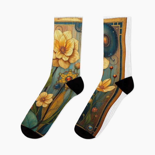 Item preview,  A Beautiful Flower Garden painting inspired by Gustav Klimt designed and sold by Vintage Designs +.