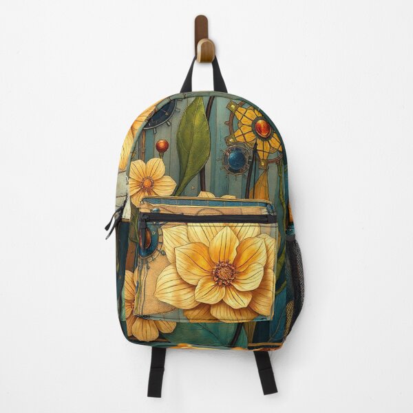 Item preview, A Beautiful Flower Garden painting inspired by Gustav Klimt designed and sold by Vintage Designs +.