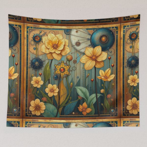 Item preview,  A Beautiful Flower Garden painting inspired by Gustav Klimt designed and sold by Vintage Designs +.