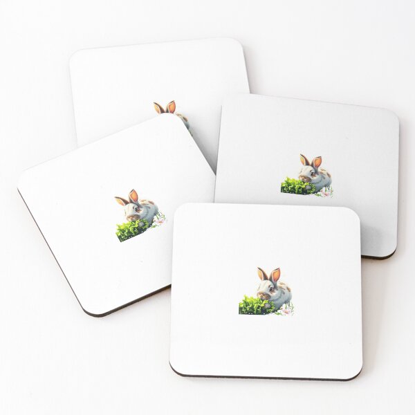 Item preview, Rabbit biting lettuce designed and sold by Kenji11.
