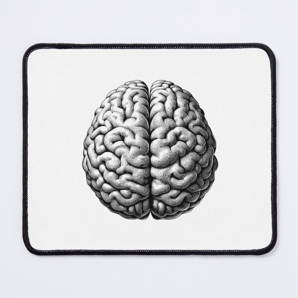 Item preview, Human brain illustration  designed and sold by NTGUILTY.