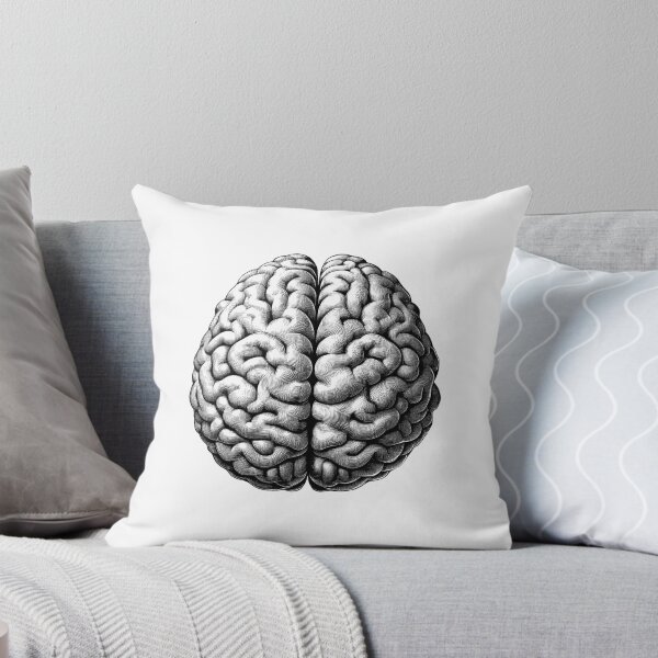 Item preview, Human brain illustration  designed and sold by NTGUILTY.