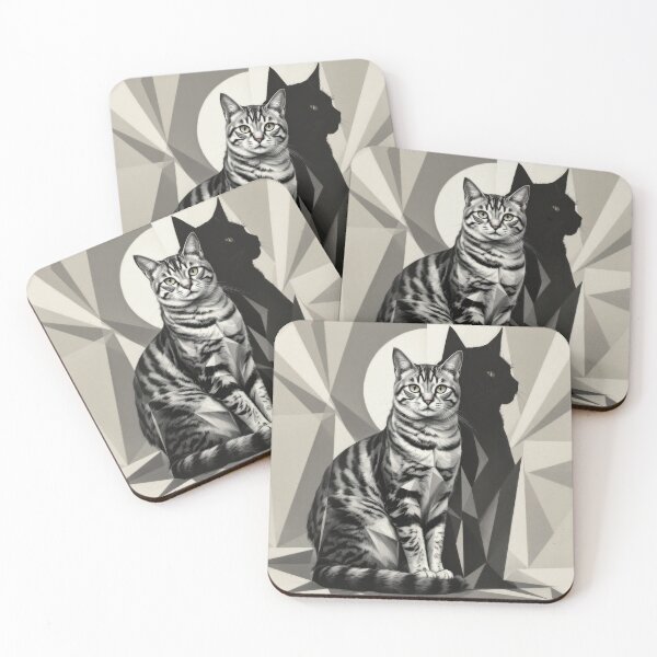 Item preview, Silver Tabby with Shadow designed and sold by HabitableMoons.