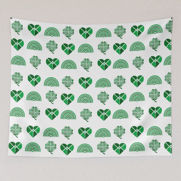 Item preview, "Triple Irish Luck" - Shamrock, Heart, and Rainbow St. Patrick’s Day Design designed and sold by Artticadesigns.