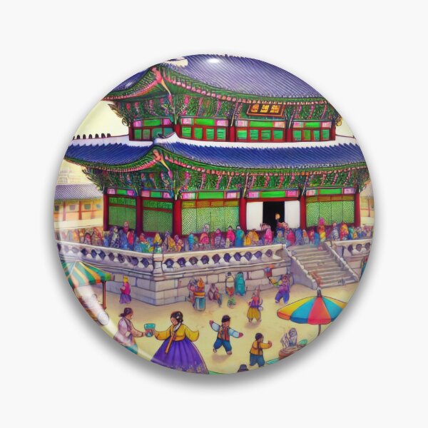 Item preview, Seollal Splendor at Gyeongbokgung Palace designed and sold by BobArtGallery.