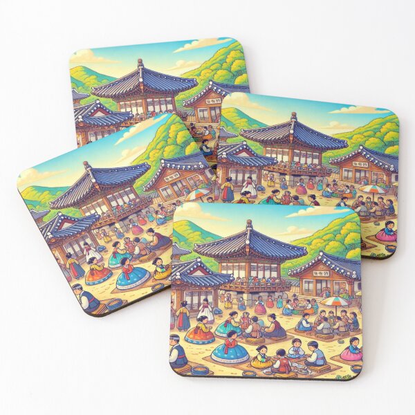 Item preview, Seollal Harmony at Korean Folk Village designed and sold by BobArtGallery.