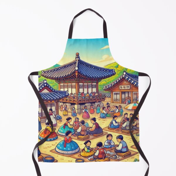 Item preview, Seollal Harmony at Korean Folk Village designed and sold by BobArtGallery.
