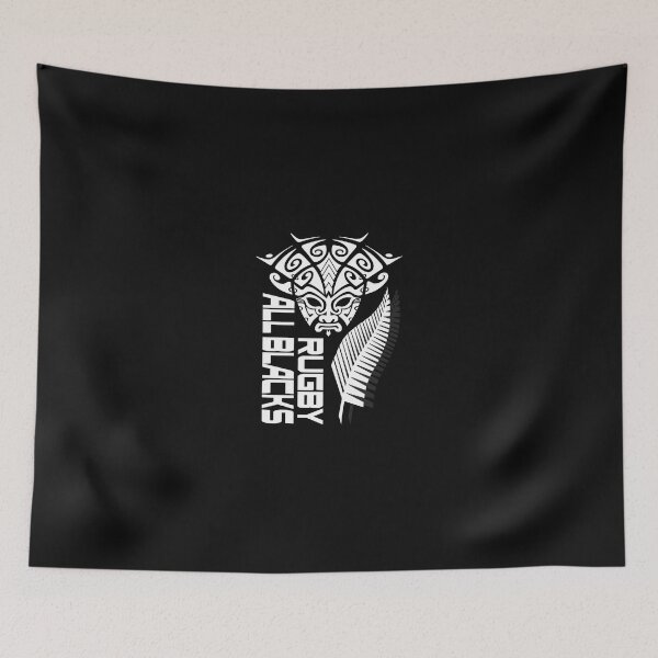 Item preview, All Blacks Rugby New Zealand Fern Maori Tattoo Warrior Face  designed and sold by GabrieSketcham.