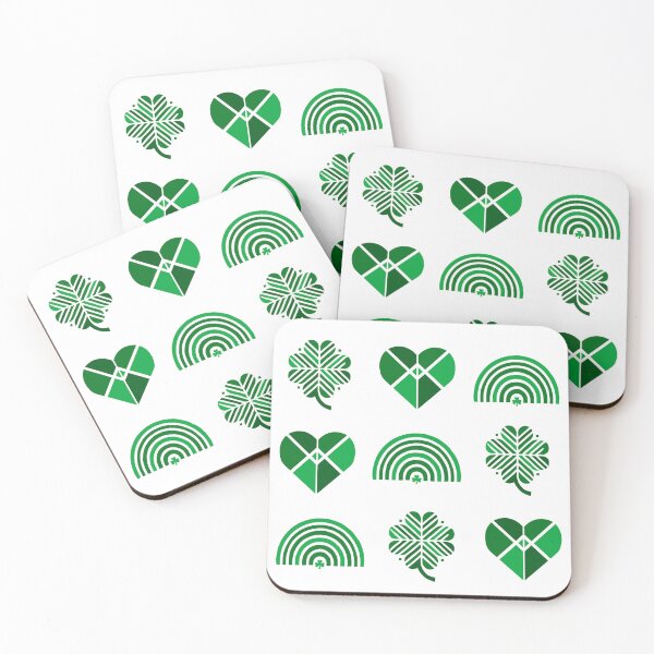 Item preview, "Triple Irish Luck" - Shamrock, Heart, and Rainbow St. Patrick’s Day Design designed and sold by Artticadesigns.