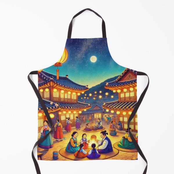 Item preview, Seollal Night at Bukchon Hanok Village designed and sold by BobArtGallery.