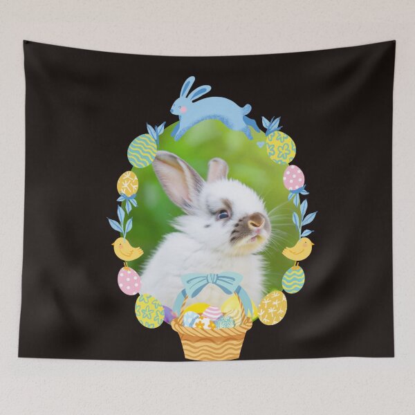 Item preview, Cute Bunny in Easter Basket - Easter designed and sold by Vero De.