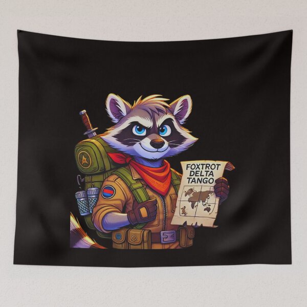 Item preview, Raccoon Mission: Foxtrot Delta Tango designed and sold by GrafiShop.