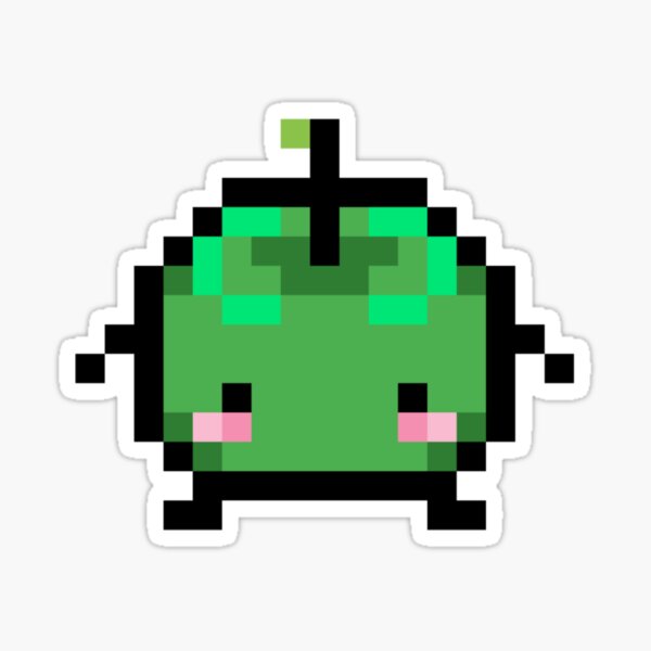 Aperçu de l'œuvre Junimo vert créée et vendue par Lowfidesigns.
