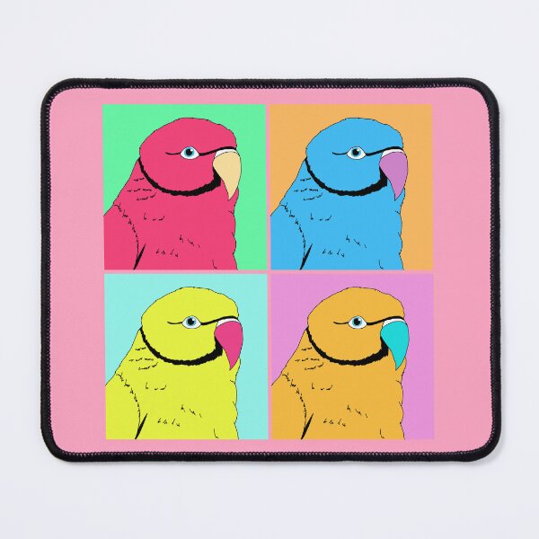 Item preview, Pop Art Indian Ringneck Parakeet designed and sold by TiffinByLK.