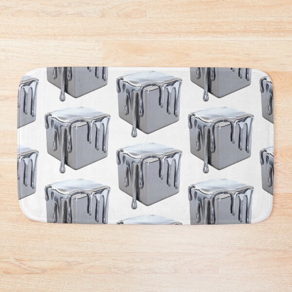 Item preview, A silver metal cube covered with liquid metal designed and sold by DragonflyLP.
