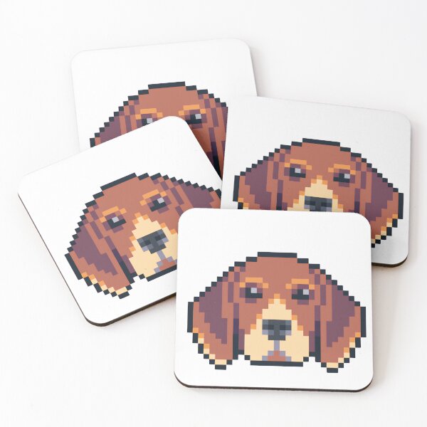 Item preview, Pixel Art Portrait of a Basset Hound designed and sold by K1llexx.