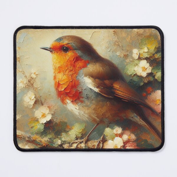 Item preview,  "Vibrant Robin Amid Blossoms" designed and sold by mustardseed-410.