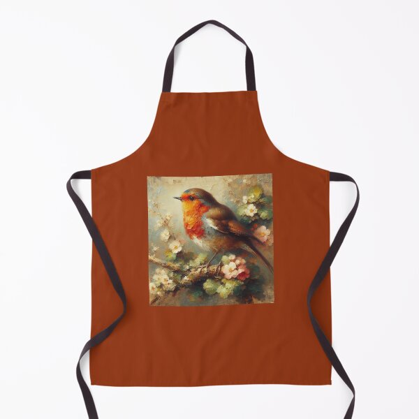 Item preview, "Vibrant Robin Amid Blossoms" designed and sold by mustardseed-410.