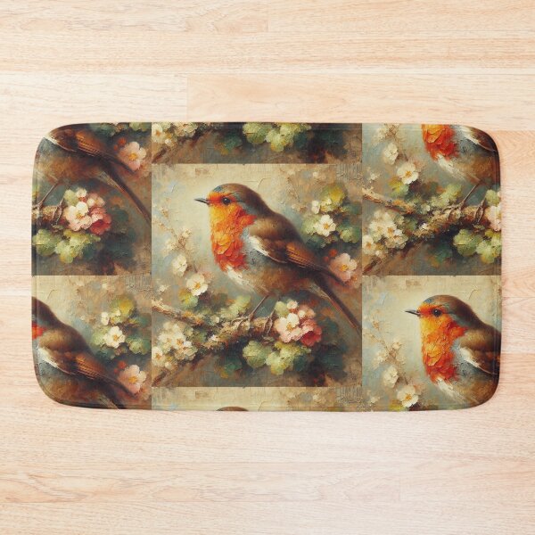 Item preview,  "Vibrant Robin Amid Blossoms" designed and sold by mustardseed-410.
